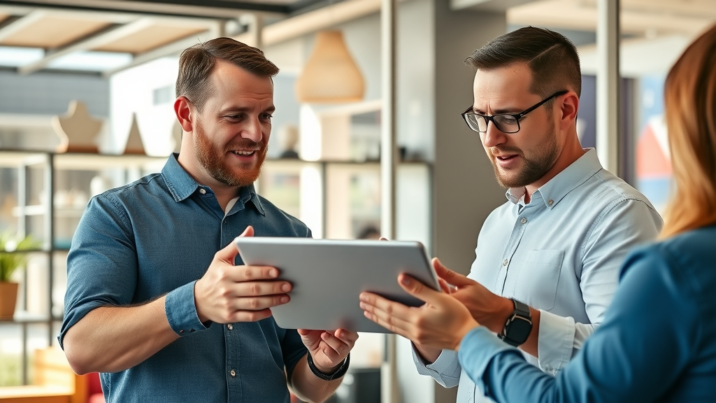 energetic small business owners Mandurah reviewing website value affordable web design packages