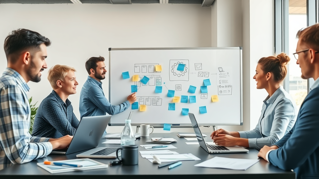 Custom website design Mandurah - web design team collaborating in modern agency workspace