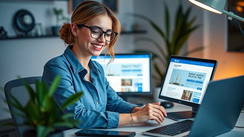 Website design for Mandurah businesses: Interactive mockup and happy owner